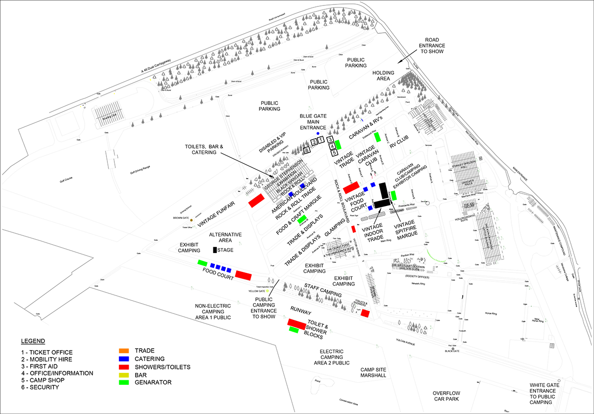 Showground Map Retrofestival