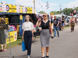 Shoppers in the Shopping Village at Retro Festival