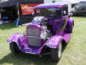 Custom Hot Rod in the Classic Vehicle Show at Retro Festival