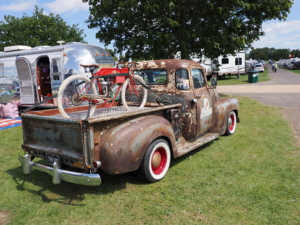 Vehicle in the classic vehicle show at retro festival