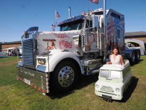 Truck in the classic vehicle show at Retro Festival