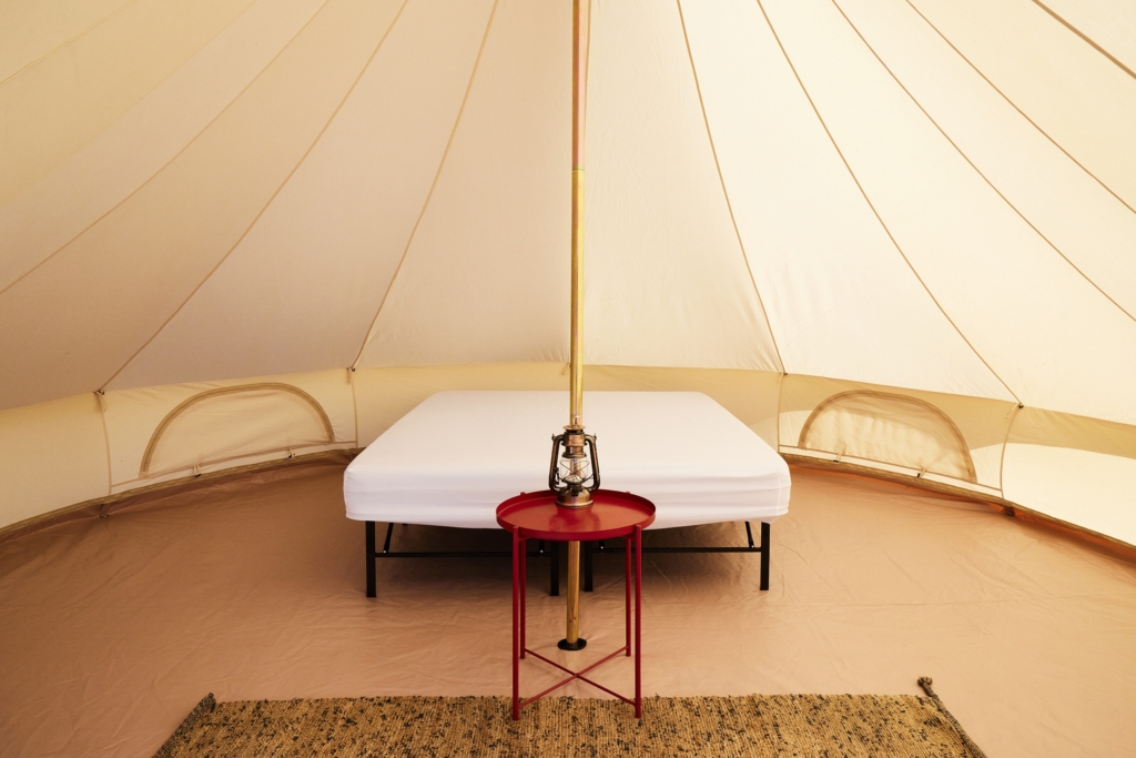 Three Star Glamping Tent at Retro Festival