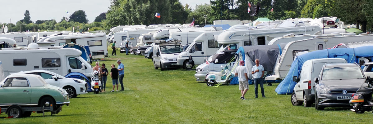 Camping area at Retro Festival