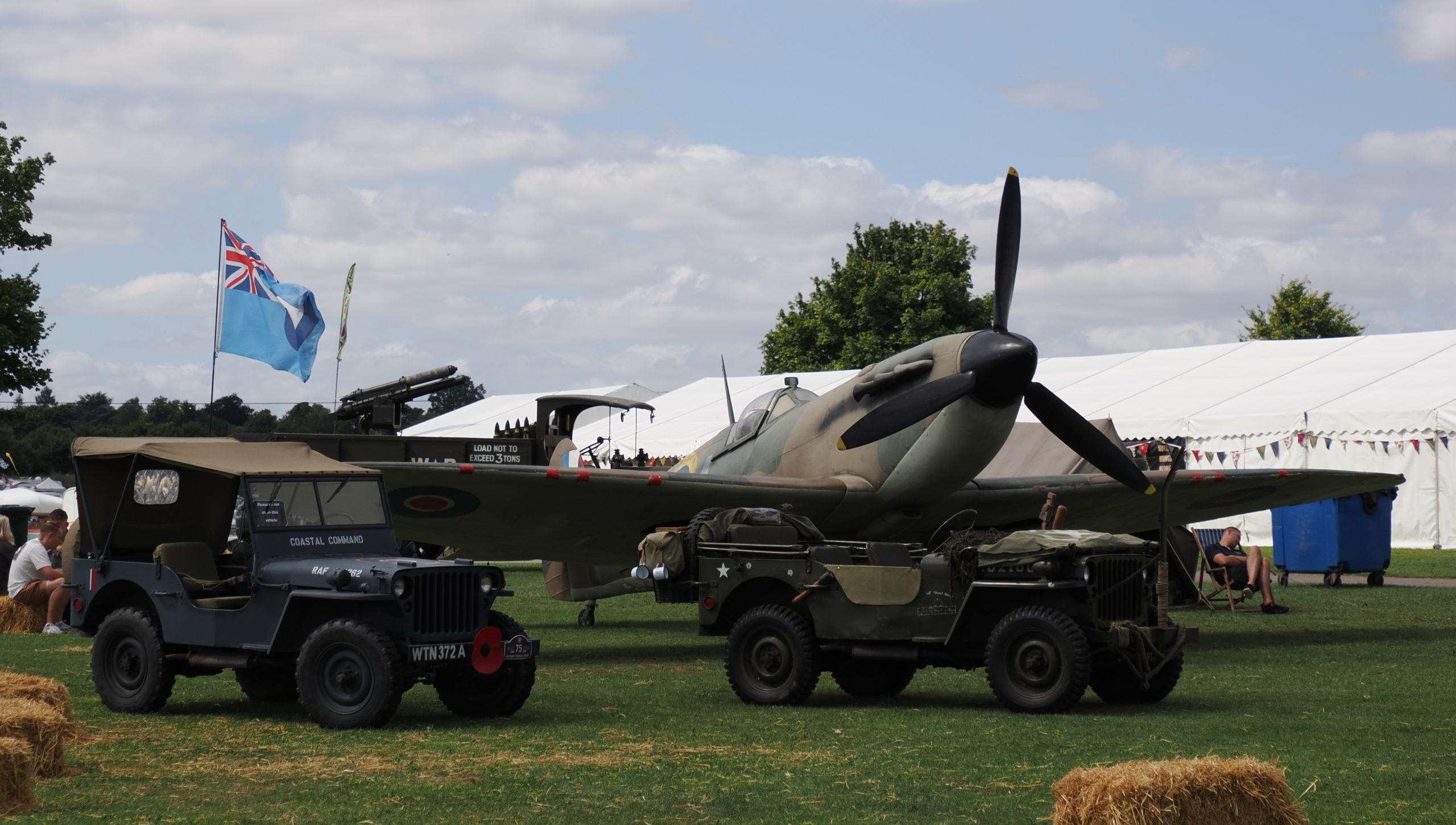 Military Display Area at Retro Festival