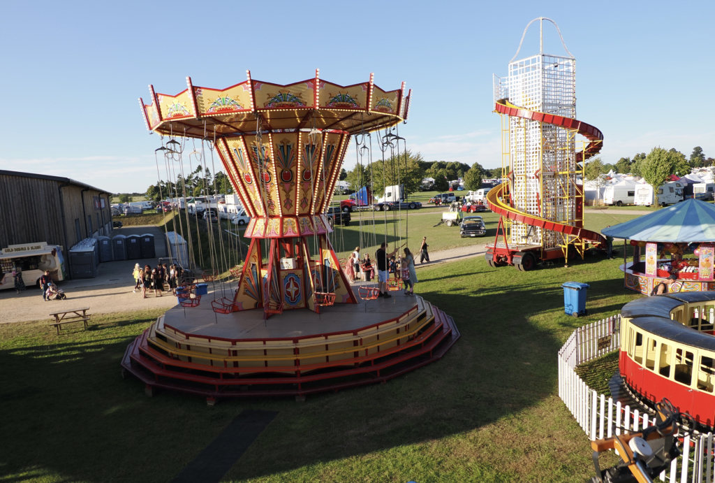 Carousel and Helter Skelter at Retro Festival