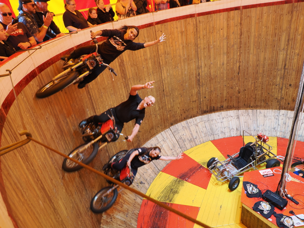 Hell Riders Race inside the wall of death