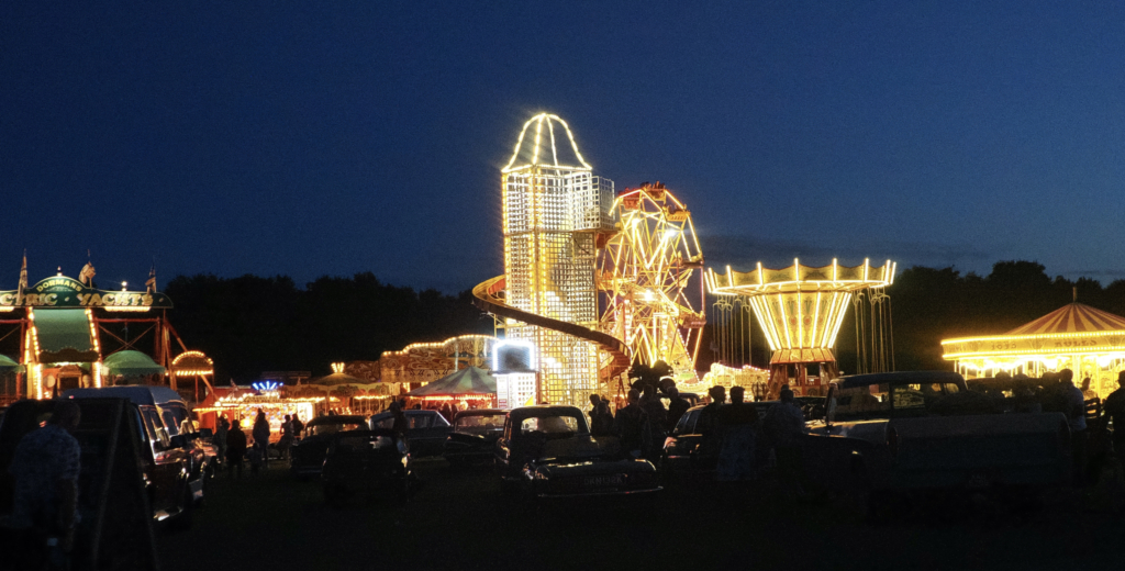 Vintage Fun Fair at night